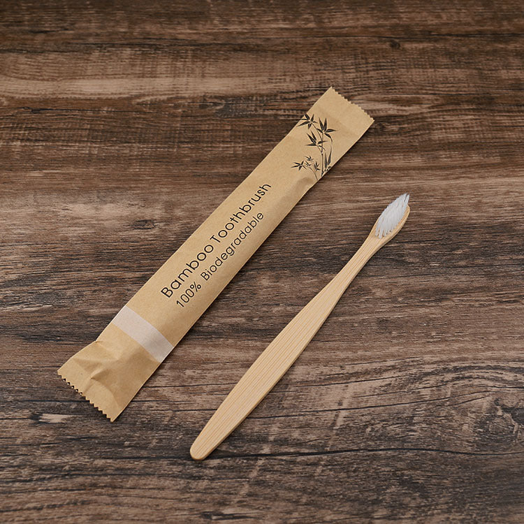 Natural Bamboo Toothbrush | color white