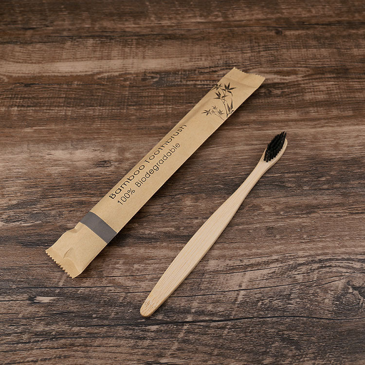 Natural Bamboo Toothbrush | color black 