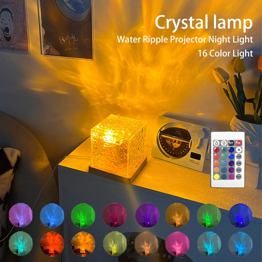 LED Water Ripple Motion  Lamp