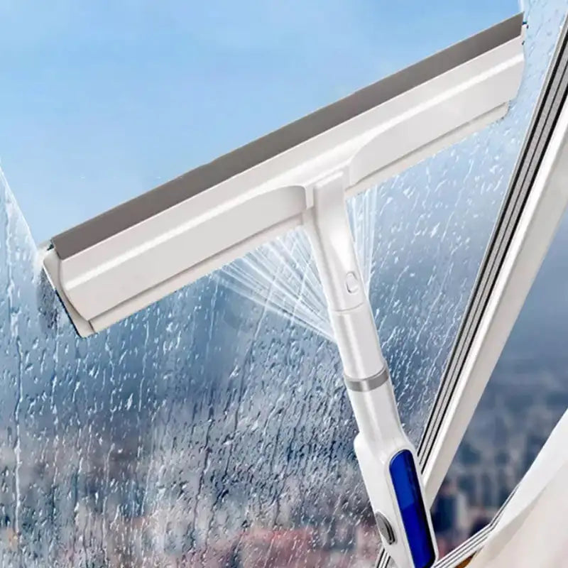 Squeegee For Window Cleaning With Spray and Long Handle