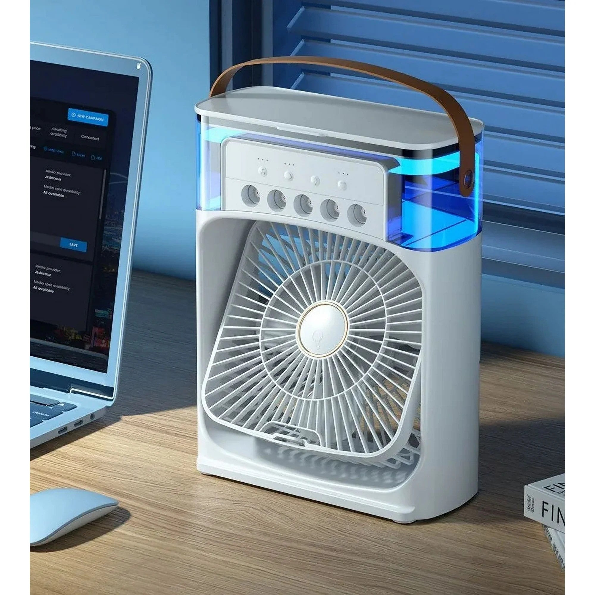 Portable Air Conditioner Fan | top right side