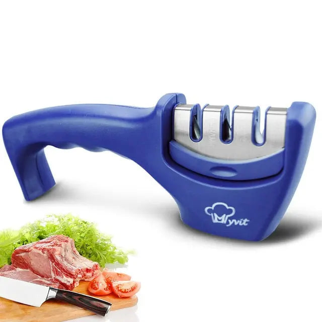 Professional Kitchen Knife Sharpener Mazallz | color blue 