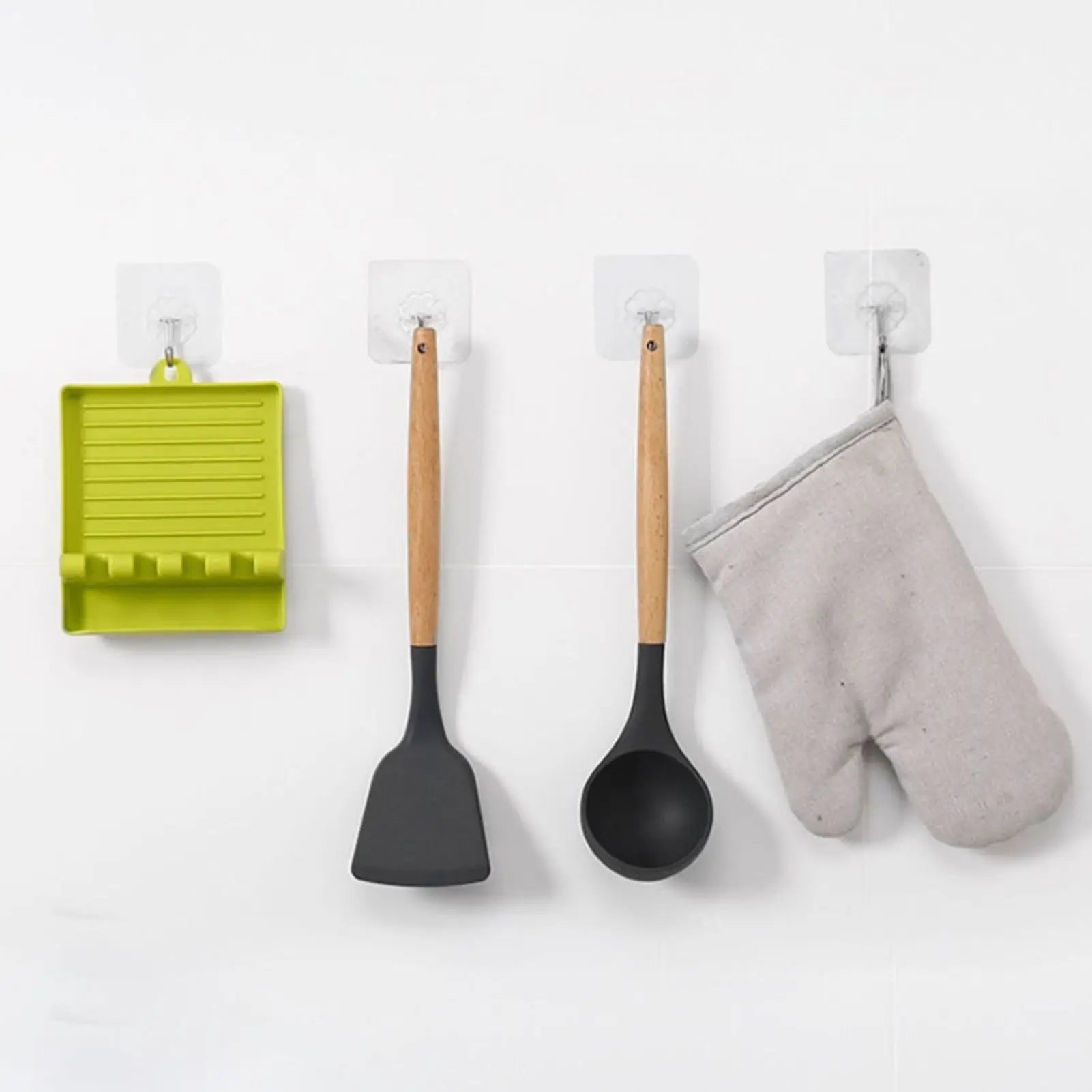 Spoon Rest with Lid Holder | hanging on the wall