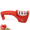 Professional Kitchen Knife Sharpener Mazallz | color red